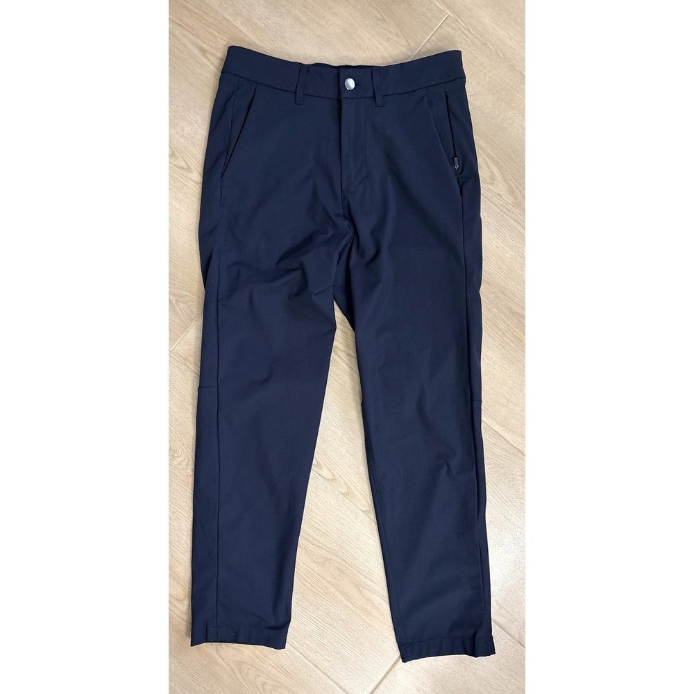Mens Lululemon Commission Pant Skinny Warpstreme Navy Blue Size 28x26